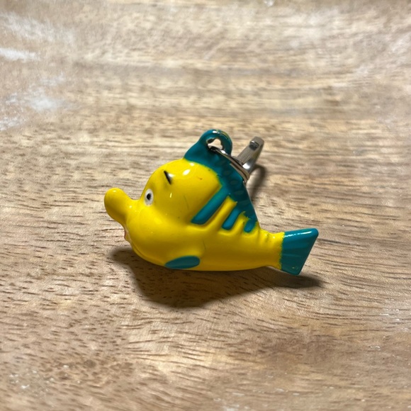 The Little Mermaid Flounder Bell Charm with Spring Hook - Picture 7 of 12